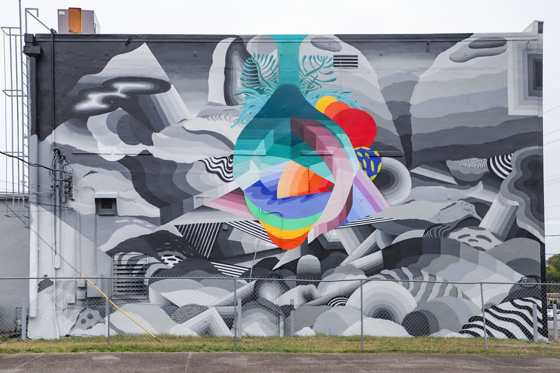 Landscape of the Heart, a mural by Nathan Brown in downtown Tullahoma